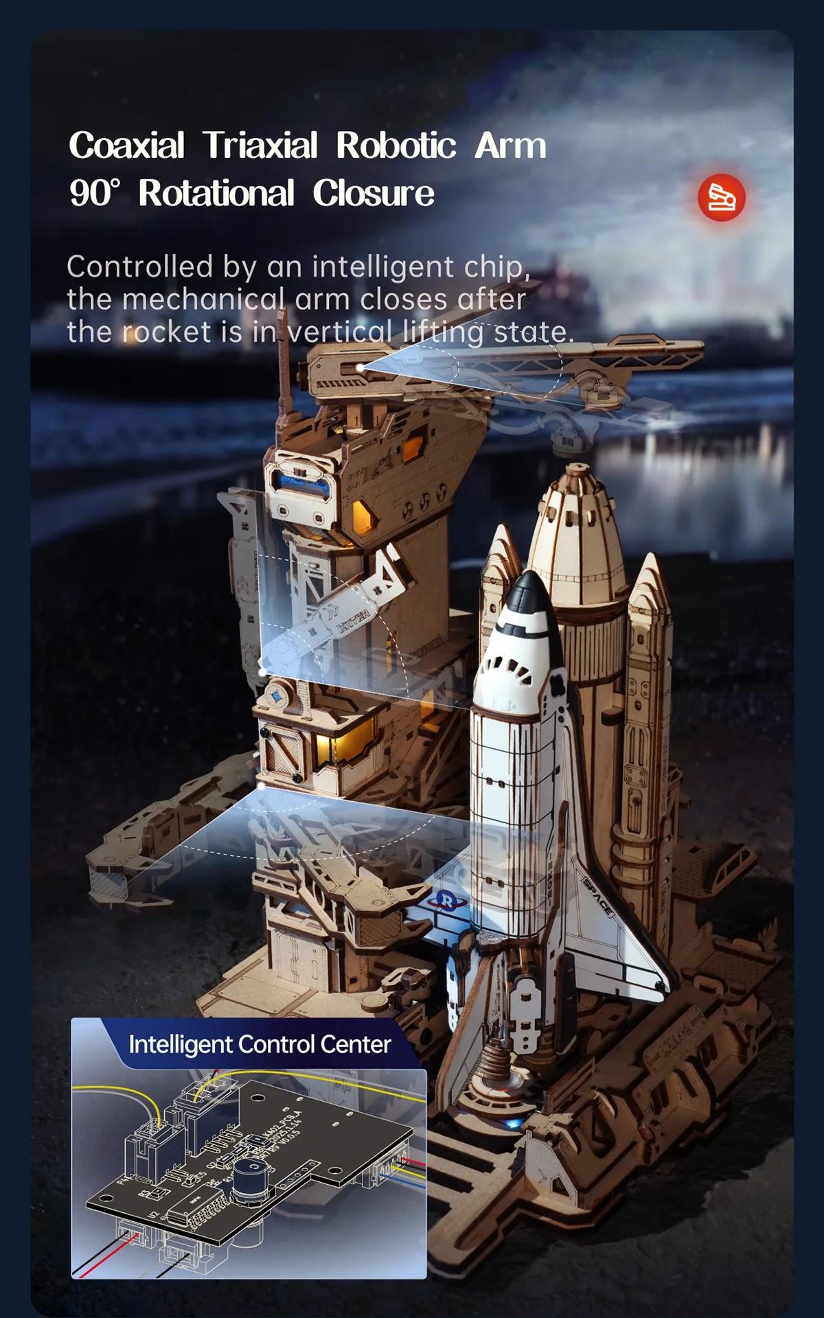 ROKR Space Shuttle LKA02 - Wooden 3D Puzzle Kit, Father's Day Gift Ideas ROKR Space Shuttle LKA02 - Wooden 3D Puzzle Kit, Father's Day Gift Ideas