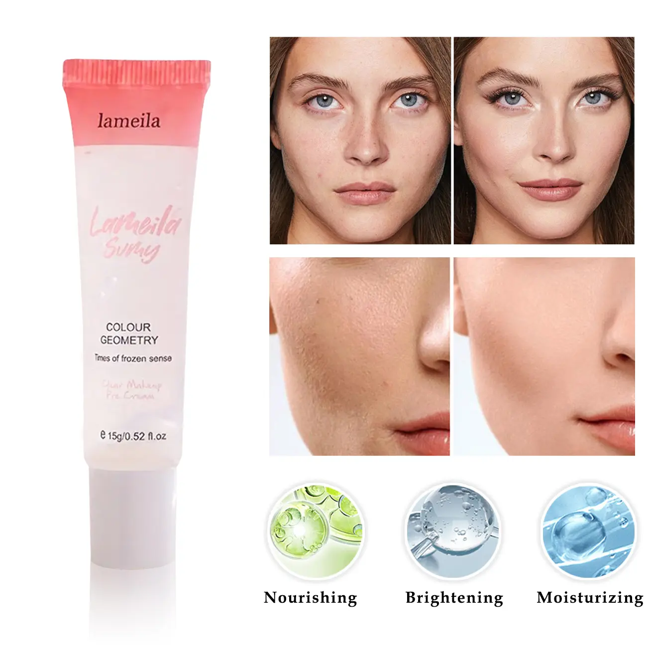 Multi-Protection Primer Lightweight Hydrating Oil-Control Long-Lasting Formula for Fresh Matte Finish