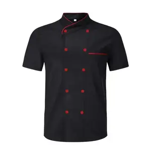 Double-Breaed Men's Chef Uniform Reaurant Catering Cooking Clothes