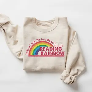 Reading Rainbow Shirt, Teacher Appreciation Gift, School Shirt, Book Lover Gift, Teacher Shirt R5YMF
