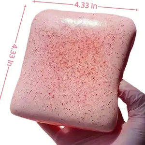 Jasmine Toast Bread Squishy Toy, Soft Sticky Slow-Rebound Wet-Texture Novelty Squeeze Tool, Stress Relief Sensory Fidget Toy for Kids, DIY Model (Party Gift for Home & Festive Supplies)