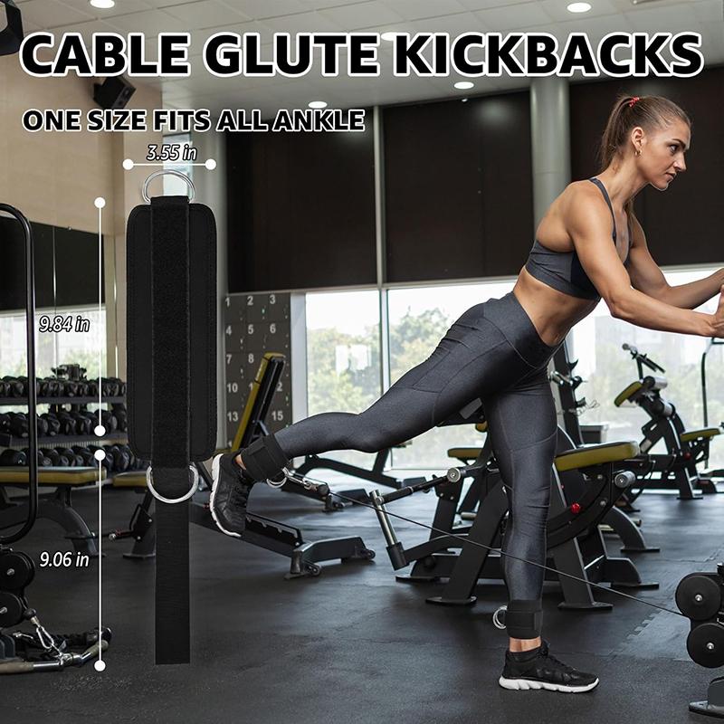 Ankle Strap for Cable Machine – Premium Padding and Comfort for Cable Exercise Machines, Cable Exercise Attachment for Home & Gym, Glute Workouts - Kickbacks, Leg Extensions, Hip Abductors