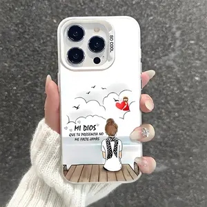 Heavenly Hope Pattern Shockproof Phone Case for iPhone 7 8 X XR 11 12 13 14 15 16 17 Pro Max Plus Air 17E Protecitved Cover Soft Unique Magsafe Christian