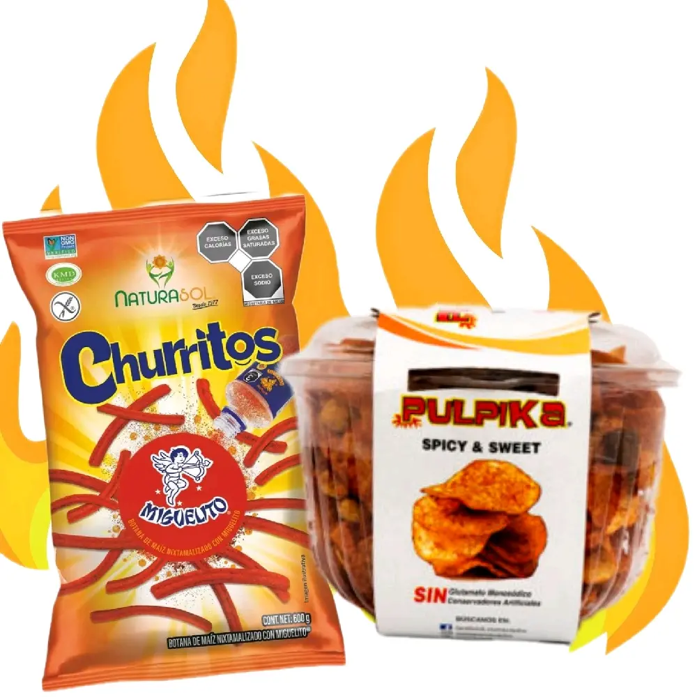 Spicy Mexican Snack Duo - Churritos & Pulpika Duo | Limited Edition ...