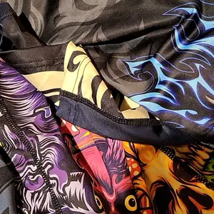 Random 5-Piece Set Plus Size Men's Long Thong Underwear, Breathable Sport Briefs, Quick-Dry, Halloween Print, Anti-Slip, Comfortable Elastic Waistband, Workout Gym Underwear