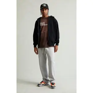 Pacsun Men's Gray Straight Leg Sweatpants