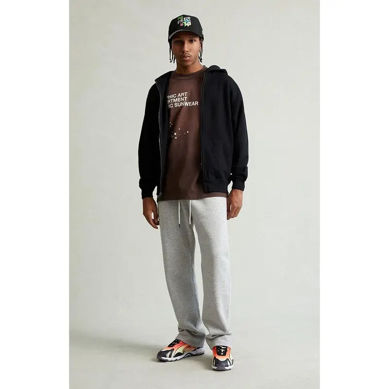 Pacsun Men's Gray Straight Leg Sweatpants