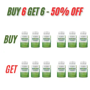 BUY 6 GET 6 50% SALE - Quanola Moringa Powder Capsules 8 Months Supply