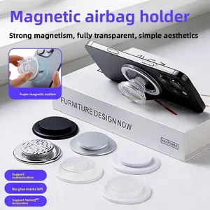 High Quality Edgeless Magsafe Mobile Phone Magnetic Airbag Holder POP Clear Airbag Holder Detachable Magnetic Holder