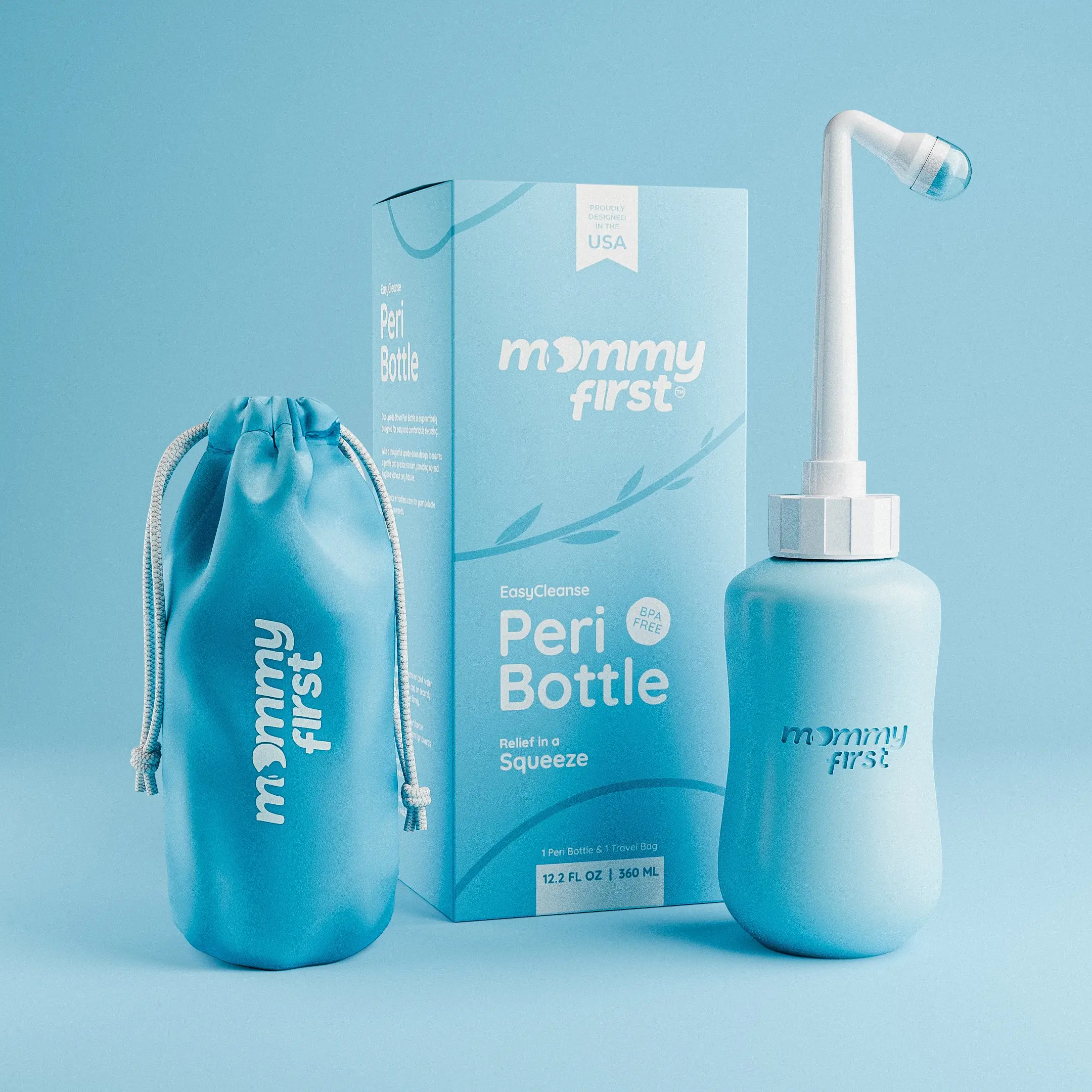 Upside Down Peri Bottle for Postpartum | Ocean Mist