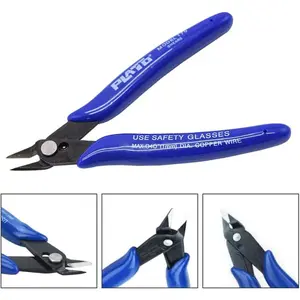 Premium Electrical Wire Cable Cutters - Precision Side Snips & Flush Pliers Nipper Hand Tool for Effortless Cutting and Stripping, Ideal for Electricians and DIY Projects Does not apply