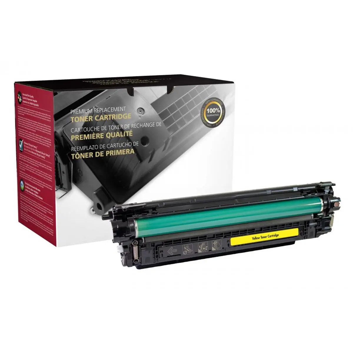 Clover 200944P High Yield Yellow Toner Cartridge, Compatible with HP CF362X-508X, 1 lbs, for Color LaserJet Enterprise MFP M577dn, Flow M577c, M553dn, M553n, Hp 508X, Hp Color Laserjet Enterprise Mfp M577dn