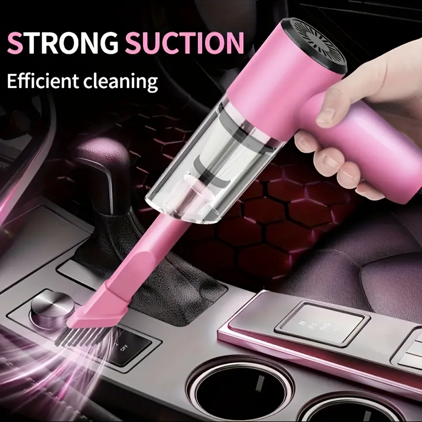 12V Handheld Car Vacuum Cleaner, Powerful Corded Vacuum with Attachments for Car Interior, Dust & Pet Hair Cleaning