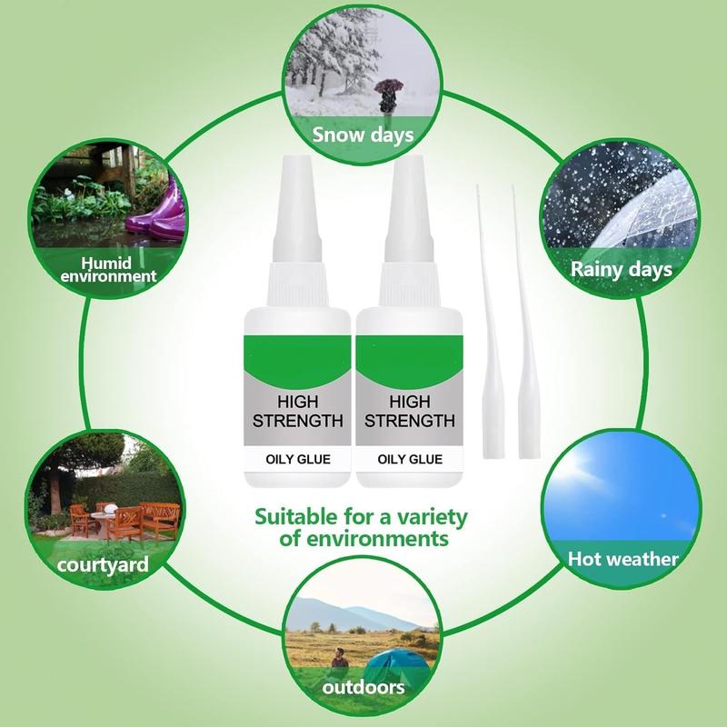 High Strength Oily Glue,Universal Super Glue,Welding High-Strength Oily Glue,  for Quick Repair of Metal, Plastic, , Glass, Jade and So On (3pcs)