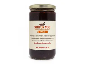 Shitor Yoo Chili Sauce (24oz MILD) – Spicy Ghanaian Side & Dipping Sauce | Meats  & Seafood Chili Condiment | Smoky, Bold Flavor