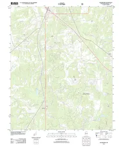 Waterford Mississippi USGS Topographic Quadrangle Map, 2012, 1:24000