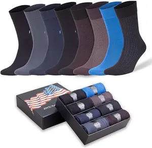 Men’s Bamboo Socks – Ultra‑Soft, Moisture‑Wicking, 8‑Pair Assorted Pack