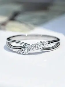 Elegant Cross Design,  Fashion Rhinestone Decorated All-match Accessories for Wedding Party, Wedding Promise Rings, Engagement Gift for Women