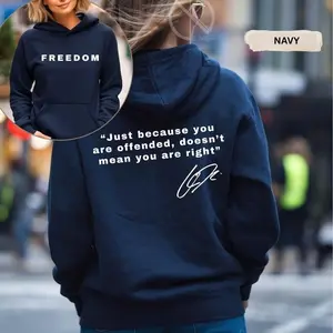 Freedom Hoodie , Just because you are offended, doesn’t mean you are right Shirt, Minimalist Graphic Tee, Patriotic Statement Shirt, Casual Streetwear Top for Men & Women