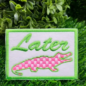 Later Gator embroidered iron-on patch.