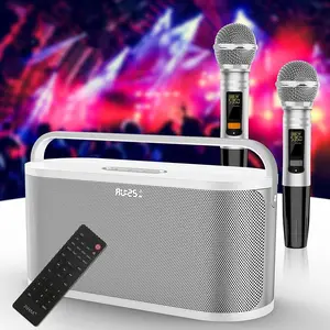 Karaoke Machine for Adults and Kids, Portable Bluetooth 2 Wireless Karaoke Microphone, PA Speaker System for Family Party, Picnic, Car, Outdoor/Indoor