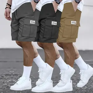 3-Pack Men’s Cargo Shorts Bundle – Heavy-Duty Ripstop Fabric, Utility Pockets, Adjustable Waist | Ready for Workouts, Hiking & Construction — Summer Value Set