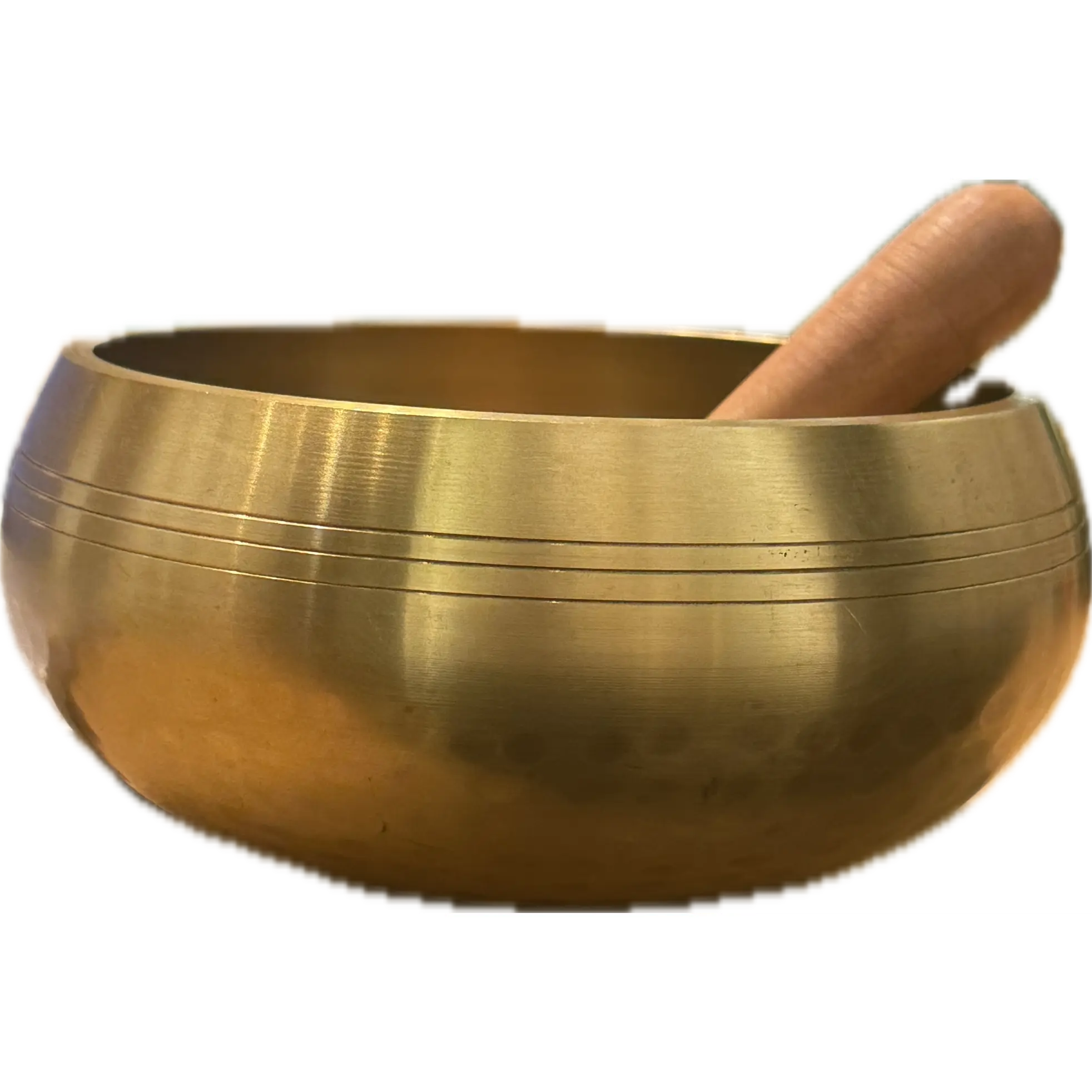 Tibetan Singing Bowl - 5.5" Hand Hammered Gold