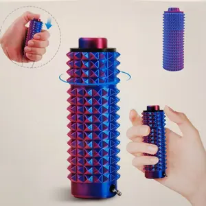 Spiky Fidget Clicker - Anxiety Reducing Tactile Relief - 3D Printed - Budget Friendly High Quality - Stress Relaxation Stick Solution - Perfect Gift - Portable Keychain Design