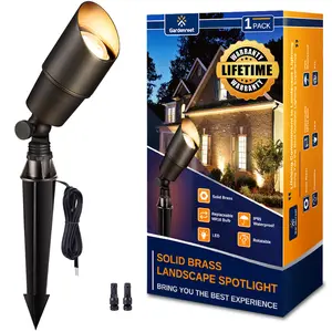 Gardenreet Small Solid Brass Landscape Spotlight - Bronze/Black/Copper (2101)