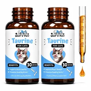 Taurine for Cats – 2 Pack - Cat Taurine Supplement for Heart Health, Vision Support & Overall Wellness, 60 Servings