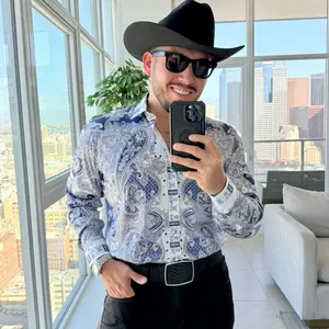 STONE PAISLEY RHINESTONE LONG SLEEVE (SLIMFIT)