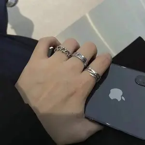 Ring Student Adjustable Ring Punk Vintage Ring WashableGift