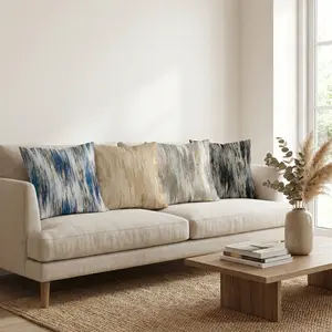 1PC Happy Easter Luxury Gold Foil Brushstroke Throw Pillow Cover | Modern Abstract Decor for Home Living Room Bedroom 0306YG