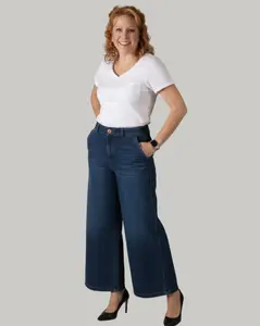 Democracy  - Wide Leg Tulip Hem Denim