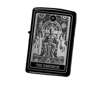 The emperor futuristic tarot card cool lighter case accessory gift with free gift tin