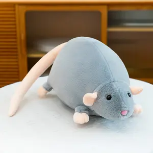 Cute Chubby Rat Plush Toy, Soft Stuffed Mouse Doll, Kawaii Rodent Pillow, Stress Relief Companion for Kids & Adults, Perfect Gift Idea, Kawaii Stuffed Animal