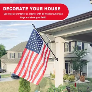Heavy Duty American Flag for Outside Deluxe Spun US Flags, Waterproof UV Resistant USA Flag, Embroidered Stars National Flag,Tear-Proof America Flag High Wind,United States Flag 4-Row Stitching and Reinforced Seams,Stars and Stripes