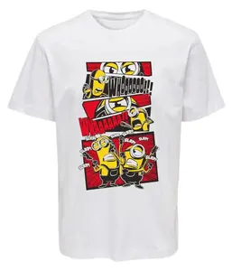 Minions Unisex Graphic Design Printed Oversized T-shirt, Despicable Me Minions Stuart T-Shirt, Cartoon Characters T-Shirt Sublimation #cartoonshirt #gift #tshirt #minionshirt #vintage