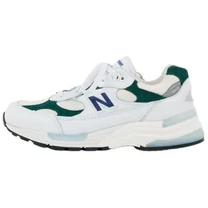 New Balance NB 992 Low-Top Comfortable Durable Unisex Casual Running Shoes in White and Green Trending Shoes, House White Official Shoes to Get / Maison Mihara