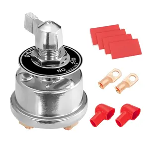 12V 24V 48V Spurtar Battery Disconnect Switch Heavy Duty Battery Shut Off Cut Off Power Kill Switch 200A High Current for Car, Vehicle, Truck, Winch, ATV, RV, Marine, Boat