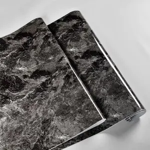 Marble Pattern Wallpaper, Self-adhesive Waterproof Wall Sticker, High Temperature Resistant Wall Decor for Kitchen Living Room Bathroom