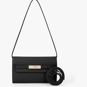 The Sienna Clutch Bag in Black