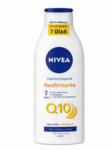 NIVEA Body Cream Q10 Firming with Vitamin C 400ml - Daily Moisturizer for Firmer Smoother Skin Elasticity & Radiance (YELLOW)