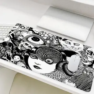 Horror Manga Art Mouse Pad, Rectangle Gaming Mouse Pad, Non-Slip Mousepad, Office Desk Keyboard Mouse Mat for Home Office Game Room, Desk Accessories