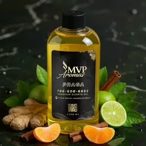 PRAGA INTENSE Premium Aromatic Oil - Luxury Fragrance for Diffusers (500 ml) | Notes of Orange, Jasmine, and Musk