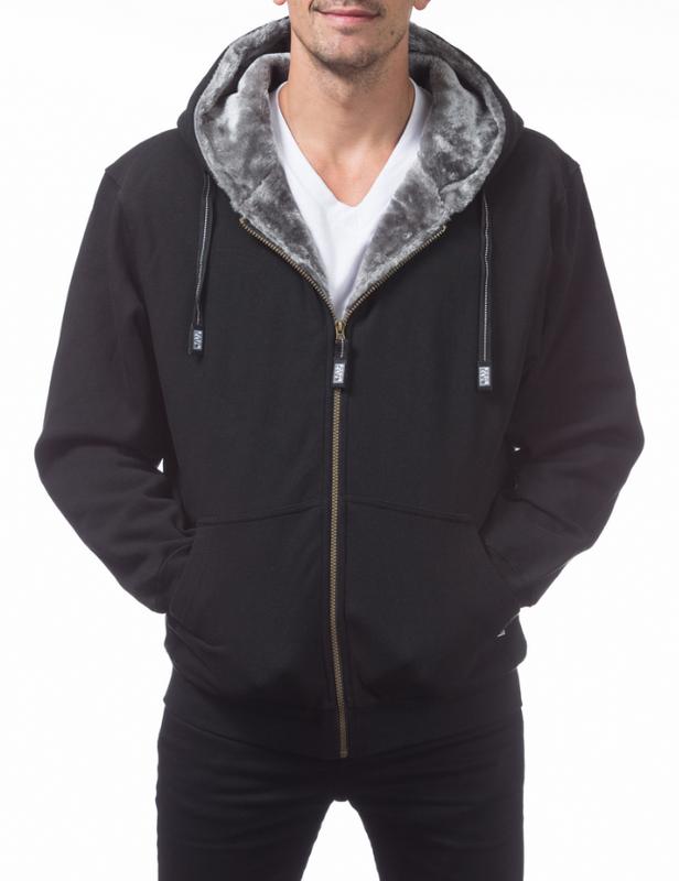 Pro Club Men's Heavyweight Pile Full Zip Hoodie - 60% Cotton 40% Polyester, Soft Durable 13oz Fleece, Relaxed Fit, Perfect for Winter