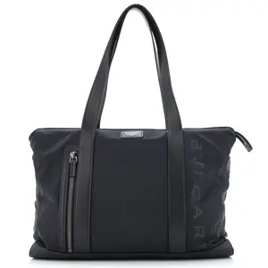 Pre-owned Bvlgari Leather, Nylon Tote Bags REBAG Fragment Zip Tote Nylon with Leather Medium by Rebag