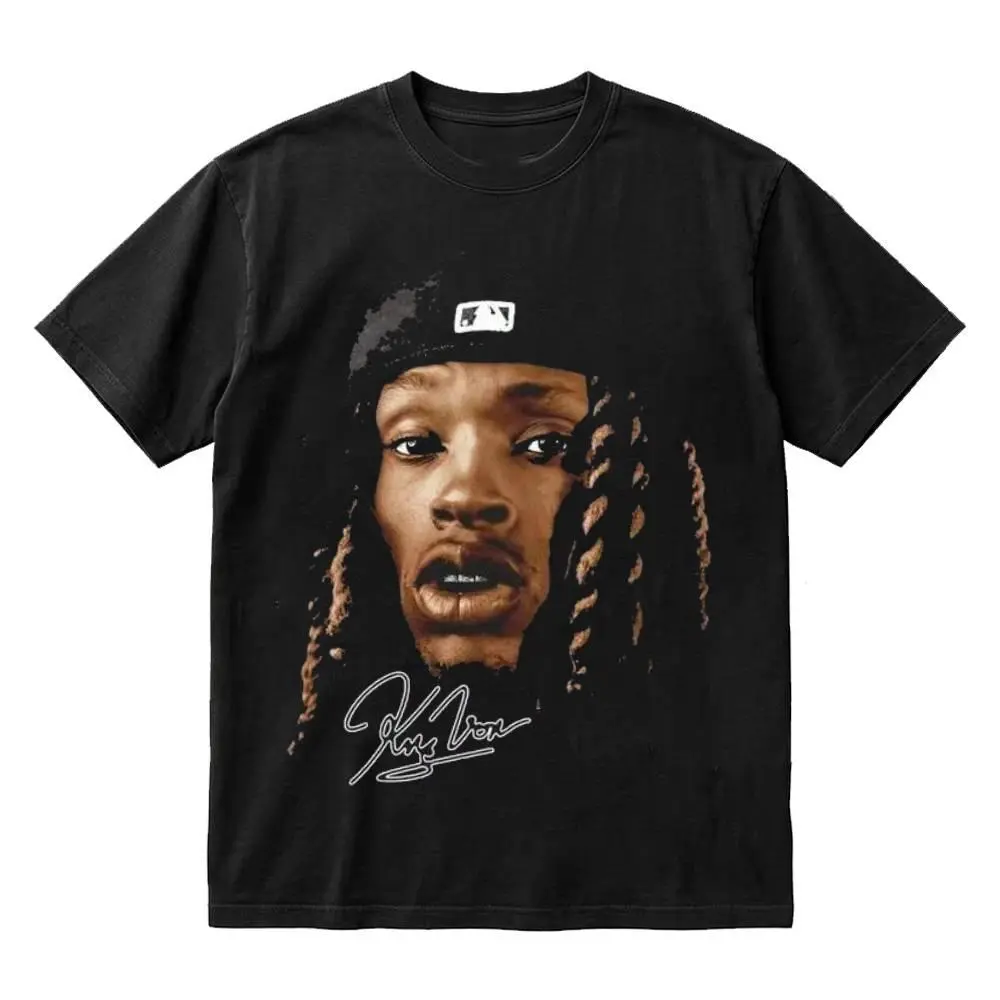 King Von Signature Portrait Vintage Bootleg Rap Graphic T-Shirt – Classic Rap Music Fan Tee