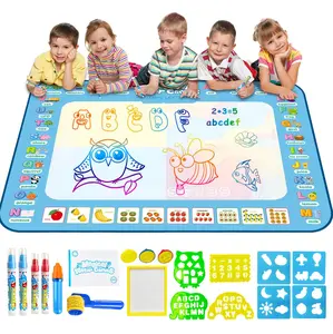 Talgic Water Doodle Mat - Alphabet Art & Crafts Painting Writing Toy for Ages 2-7 with Color Doodle Drawing Features for Girls and Boys
