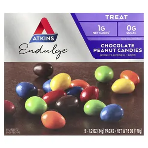Atkins Endulge®, Chocolate Peanut Candies, 5 Packs, 1.2 oz (34 g) Each
